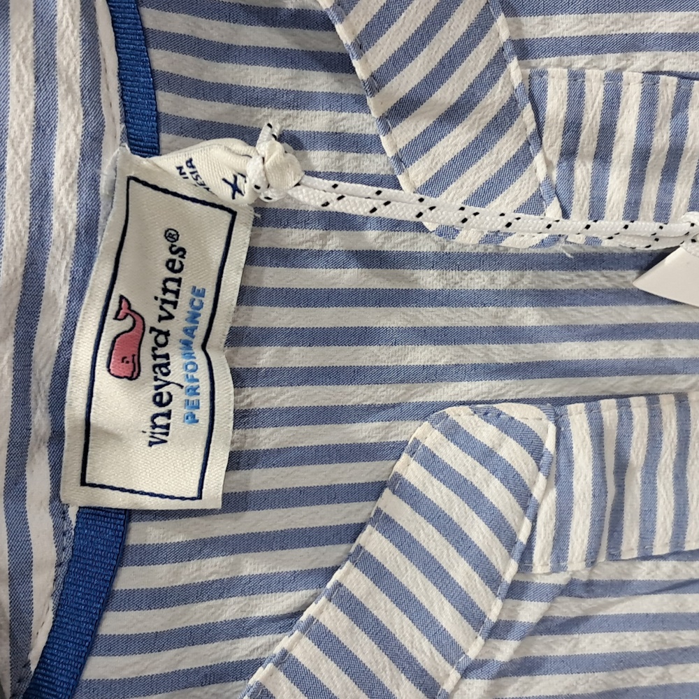 NWT Blue and White Striped Sleeveless Dress - Picture 4 of 6